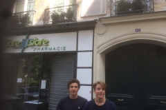 in front of Mickiewicz appartment, Paris VI, 2018
